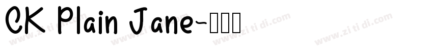 CK Plain Jane字体转换